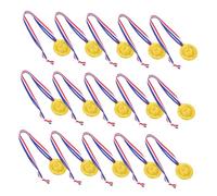 CORHAD 25pcs Gold Medals for Kids Party Favors Plastic Winner Medals Sports Competition Prizes Team Participation Awards Preschool Rewards