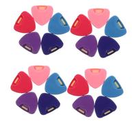 CORHAD 25pcs Guitar Pick Holder Case Portable Plastic Plectrum Organizer for Banjo Bass Ukulele Secure Storage Triangular Mini Guitar Picks Box