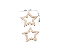 CORHAD 25pcs Hollow Wooden Star Cutouts Unfinished Small Ornaments for DIY Crafts Painting Wood Slices for Christmas Wedding Party Decoration Creative Wood Shapes Crafting
