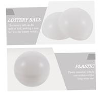 CORHAD 25pcs White Openable Lottery Balls for Raffle Drawing Party Activity Lightweight Reusable PVC Sphere Game Balls with Bright Color for Festive Events and Surprise