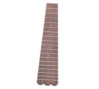 CORHAD 26 Inch Ukulele Wooden Fingerboard Replacement with 3mm White Dot Markers, 18 Frets, Brown Wood Material, Will Not Hurt Hands, Suitable for Acoustic and Electric Ukulele