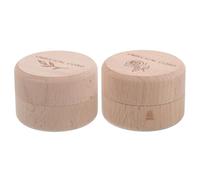 CORHAD 2PCS 2PCS Keepsake Box for First Hair and Teeth Storage Wooden Organizer for Umbilical Cord and Hair Compact Engraved Souvenir Box for Christening and Newborn Keepsakes