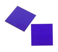 CORHAD 2pcs 5x5cm Cobalt Glass Plates for Chemistry Lab, Flame Reaction Experiment Sheets, Educational Science Experiment Device for School Labs