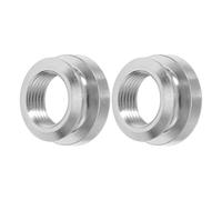 CORHAD 2pcs Acoustic Guitar Endpin Button Strap Adapter Thread Brass Pickup Socket Cover Metal Lock Nut Replacement for Stable Signal and Instrument Security