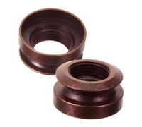 CORHAD 2pcs Acoustic Guitar Strap Adapter Brass End Pin Socket with Stable Signal Transmission and Support Secure Guitar Strap Button Lock for Live Performances and Recording Sessions