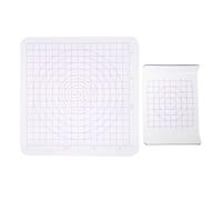 CORHAD 2pcs Acrylic Clay Rolling Board - Wedging Sheet with Grid - Non-Stick Work Surface - Polymer Clay Crafting Board for Sculpting Shaping Jewelry Making Small