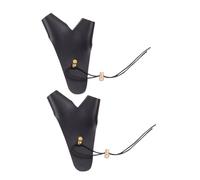 CORHAD 2PCS Adjustable Fake Leather Shooting Glove Hand Guard Finger Protector for Traditional Recurve Outdoor Archery Hunting Practice with Full Arm and Wrist Coverage Lightweight