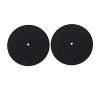 CORHAD 2pcs Anti- Silicone Turntable Mat Vinyl Slipmat for Record Players Platter Mat Compatible All Turntable Models Sound Stability