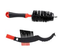CORHAD 2pcs Bike Chain Cleaner Brush Chain Cleaning Tool for Bicycle Maintenance Includes Scrubber for Outdoor Cycling