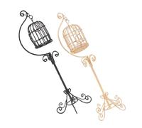 CORHAD 2pcs Bird Cage Model Birdcage Model Mini Cage Decorative Birdcage for Dollhouse Floor Stand Micro Landscape Decoration Decorative Tiny
