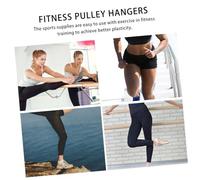 CORHAD 2Pcs Black Pulley Hanging Straps for Fitness Equipment with Hanging Rings Multipurpose Swing Straps for Exercise and DIY Use Portable and Easy to Install