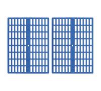 CORHAD 2pcs Blue Plastic Small Animal Foot Pad for Chinchilla Cat Cage | High Strength, Resists Wear and Urine Build-up, Supple Feel, Balcony and Living Room Use