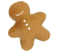 CORHAD 2pcs Christmas Dog Plush Toy Chew and Biting Gingerbread Man for Pets Soft and for Holiday Fun and Teeth Cleaning Chew Toy for Dogs