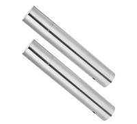 CORHAD 2pcs Cylindrical Box for Birth Certificate Storage Vintage Document Holder Stainless Steel File Tube Protective Case for Important Papers and Diplomas