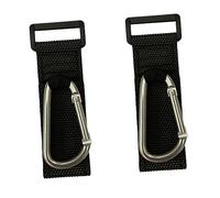 CORHAD 2pcs D Shaped Stroller Hooks Durable Carabiner Clips for Pushchair Wheelchair Bag Holder for Shopping Bags Travel Use