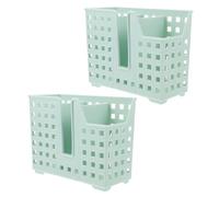 CORHAD 2pcs Dishwasher Utensil Basket with Quick Drainage Multi-compartment Cutlery Drainer for Wall-mounted Countertop Drying and Storage Efficient Kitchen Organizer