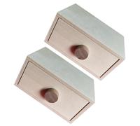 CORHAD 2pcs DIY Painting Case Wooden Storage Boxes with Large Capacity and Smooth Hand Feel, Convenient to Move, for Decorating with Children and Home Storage