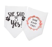 CORHAD 2pcs Dog Bandanas Decorative Scarf for Pets Stylish Bibs for Photo Shoots Parties and Daily Wear Patterns for Dogs and Puppies