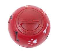 CORHAD 2pcs Dog Leakage Toy Educational Food Dispensing Scent for Small Dogs Funny Interactive Play Molar Function Design Easy to Clean Small Red Color