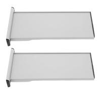 CORHAD 2pcs Double-sided Aluminum Alloy Name Plates for Doors with Slot-in Slide-out Design, Rust and Fade Resistant Office Wall Sign Suitable for Meeting Rooms and Educational Settings