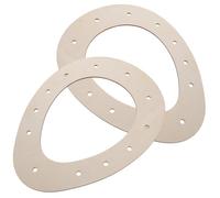 CORHAD 2Pcs Easter Egg Shaped Wooden Wreath Frames DIY Wreath Making Rings for Holiday Party Spring Floral Arrangement 23x30cm