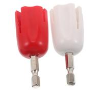 CORHAD 2pcs Electric Guitar String Winder Tool Metal Peg Puller for Ukulele Acoustic Folk and Classical Guitars Fast Reeling String Changer with Red and White Compact Design for Quick