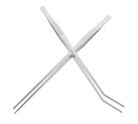 CORHAD 2pcs Extra Reptile Feeding Tongs Non- Tweezers for Terrarium and Aquarium Straight and Curved Feeding Tools for Lizards Snakes and Aquatic Plants