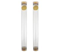 CORHAD 2pcs Float Storage Tube: Transparent Protective Carrier - Slim Waterproof Storage Tube with Sealed End Caps for Safekeeping Pole Floats Fishing Equipment