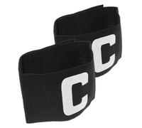 CORHAD 2pcs Football Captain Armband Elastic Adjustable for Youth and Adult Players Team Leadership Sports Multi-sport Use Secure Fit Easy Application