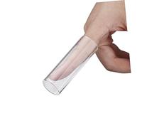 CORHAD 2pcs Guitar Finger Cots Glass Bottleneck Slide Standard Guitar Slide for Finger Protection for Blues and Country Music Playing