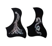 CORHAD 2pcs Guitar Scratchplate Self Adhesive Folk Guitar Pickguard for Acoustic Electric