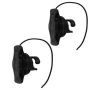 CORHAD 2pcs Inflatable Boat Air Valve Caps with Rope Black PVC Kayak and Dinghy Valve Replacement Plugs Double Seal Spiral Design for Quick Inflation and Deflation Secure Fit for Canoe