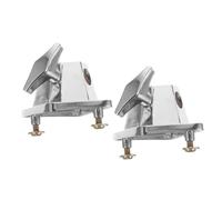 CORHAD 2pcs Iron Tom Stand Floor Drum Leg Clamp Base Mount Bracket for Tom Drum Kit Accessory