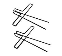 CORHAD 2pcs Metal Sheet Music Stationery Clip for Paper Sturdy Music Score Clips Easy One-Handed Operation Page Holder for Books and Manuals