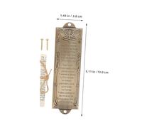 CORHAD 2pcs Mezuzah with Faithful Scroll for Front Door and Window Mount Alloy Religious Door Decor for Jewish and Catholic Traditions Decorative Mezuzah for Holiday and Daily Use