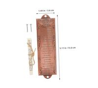 CORHAD 2pcs Mezuzah with Scroll for Front Door Decorative Jewish Prayer Mezuzah Decor Religious Alloy House Blessing for Holiday Celebration and Home Safeguard