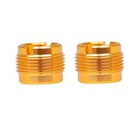 CORHAD 2pcs Microphone Clip Adapter Screw for Mic Stand, Mic Clamp Connecting Screws in Gold, Conversion Parts for Microphone Holders Suitable for Studio and Live Performance