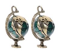 CORHAD 2pcs Mini Globe Model Dollhouse Decoration Set Simulation Globe Ornament for Home Display for Study and Living Room