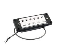 CORHAD 2Pcs Mini Humbucker Pickups Electric Guitar Bridge and Neck Replacement Pole Spacing Sound Compatible with Various Electric Guitars