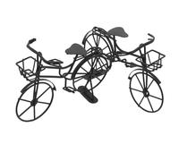 CORHAD 2pcs Mini Vintage Metal Bicycle Model for Dollhouse Desktop Ornament Retro Bike with Impeccable Craftsmanship Creative Photography Prop and Nostalgic Home Decoration