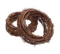 CORHAD 2pcs Natural Grapevine Twig Vine Wreaths Handwoven Rattan Garland for DIY Crafts Front Door Wall Hanging Rustic Farmhouse Decor Indoor Outdoor