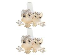 CORHAD 2pcs Owl Shaped Car Diffuser Air Freshener Vent Clips in Alloy Material, Easy to Install and Keep Alert, for Daily Life and Trip Car Air Vent Accessories