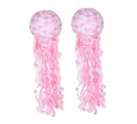 CORHAD 2pcs Pink Jellyfish Paper Lanterns Lightweight Ocean Themed Party Decorations for Mermaid Birthday Beach House and Sea Party Decor