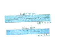 CORHAD 2pcs Plastic Clay Measuring Rulers Flexible Pottery Shrinkage Scale Tools for Accurate Ceramic Modeling and Craft Projects