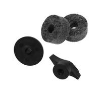 CORHAD 2pcs Plastic Cymbal Felt Washers Drum Sleeves Low Volume Cymbals Mallets Percussion Felt Pad