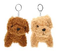 CORHAD 2Pcs Plush Stuffed Animal Dog Pendant Keychain for Boys Soft Hanging Puppy Bag Charm Cute Plush Decor for Backpacks and Handbags Gift for Birthdays and Holidays