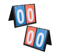 CORHAD 2pcs Portable Basketball Score Keeper Flip Board Double-sided Tournament Scoreboard for Basketball Soccer Volleyball Tabletop Sports Games with Easy-use Flipper Mechanism