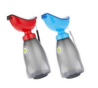 CORHAD 2pcs Portable Kids Urinal Rocket-Shaped Baby Boys Potty for Car Travel 600ml Leakproof Pp Travel Pee Bottle for Camping Road Trips