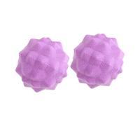 CORHAD 2pcs Purple Massage Balls for Foot and Hand Muscle Relief Dual Use Fascia Trigger Point Therapy Tool for Yoga Fitness Portable Deep Tissue Relaxation and Aid