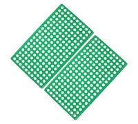 CORHAD 2pcs Rabbit Platform Plastic Floor Pads round Hole Design for Rabbit Hutch Flooring Waterproof and Ventilated Drainage Mats Suitable for Breeding and Small Animals